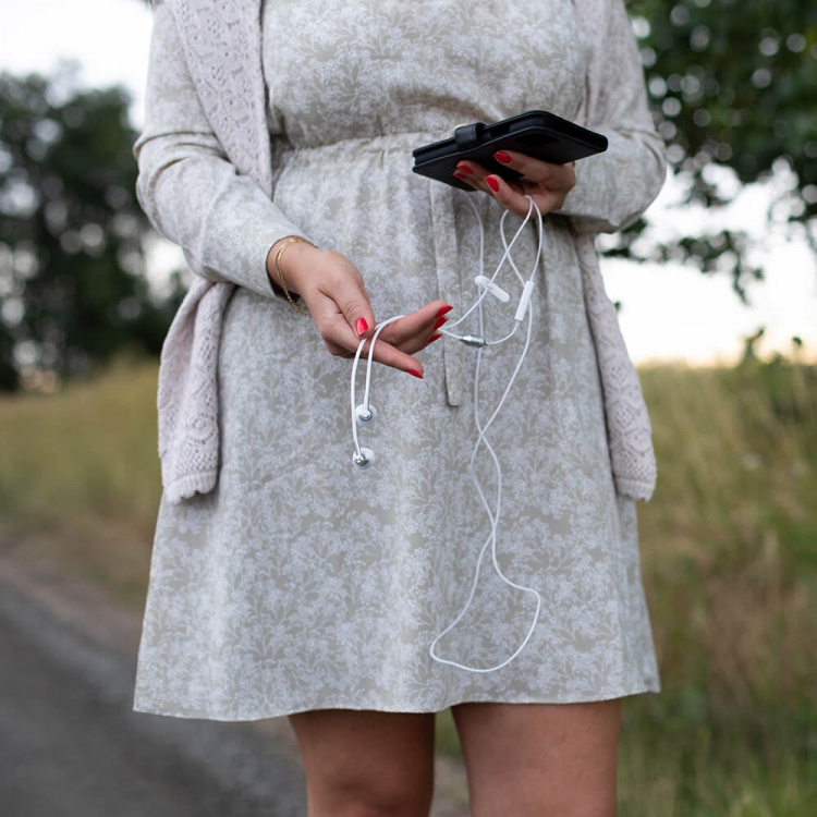 Radicover Radiation protected Headphone Wired In-Ear MIC Volume control