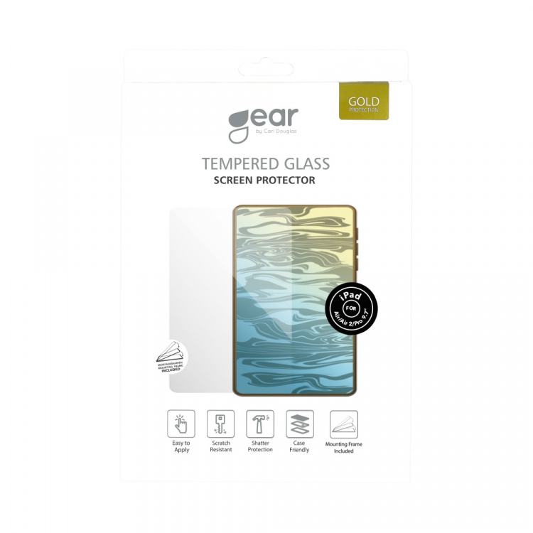 Gear Härdat Glas 2.5D iPad Air/Air2/New/Pro 9,7