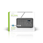 Nedis DAB+ Radio | Bordsdesign | DAB+ / FM | 1.3 