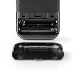 Nedis FM-radio | Portabel design | AM / FM | Batteridriven | Analog | 1.5 W | Svart Vit Skärm | Hörlursuttag | IP20 | Aluminium / Svart