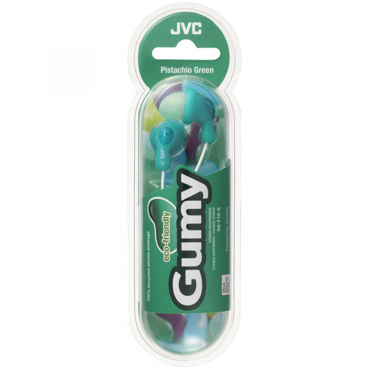 JVC Hörlur F14 Gumy In-Ear Grön