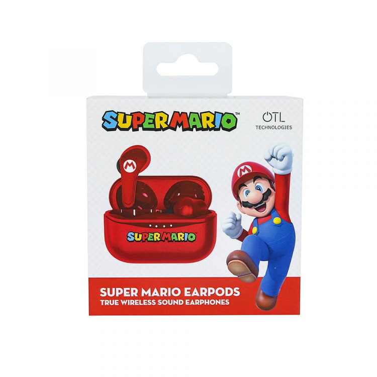 Super Mario Hörlur In-Ear TWS Röd Super Mario Hörlur In-Ear TWS Röd