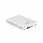 Gear Powerbank 5000mAh LiPolymer Ultracompact 2A 1xUSB-C 1xUSB-A 1xMicroUSB Vit Gear Powerbank 5000mAh LiPolymer Ultracompact 2A 1xUSB-C 1xUSB-A 1xMicroUSB Vit