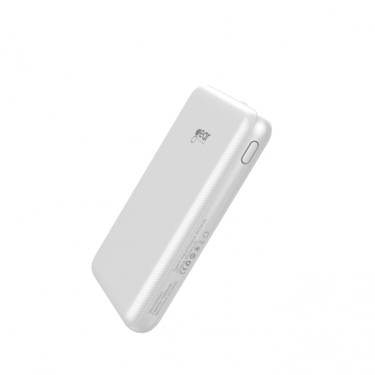 Gear Powerbank 5000mAh LiPolymer Ultracompact 2A 1xUSB-C 1xUSB-A 1xMicroUSB Vit Gear Powerbank 5000mAh LiPolymer Ultracompact 2A 1xUSB-C 1xUSB-A 1xMicroUSB Vit