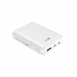 Gear Powerbank 10 000mAh LiPolymer Ultracompact 2.1A 1xUSB-C 1xUSB-A 1xMicroUSB Vit Gear Powerbank 10 000mAh LiPolymer Ultracompact 2.1A 1xUSB-C 1xUSB-A 1xMicroUSB Vit
