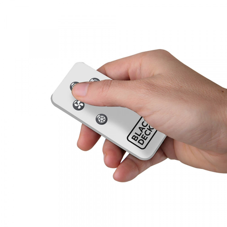 BLACK+DECKER Luftkylare LED Display Vit