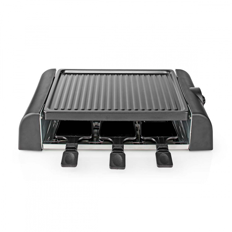 Nedis Gourmet / Raclette | Grill | 6 Personer | Spatel | Temperaturinställning | Non-stick beläggning | Rektangel