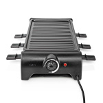 Nedis Gourmet / Raclette | Grill | 6 Personer | Spatel | Temperaturinställning | Non-stick beläggning | Rektangel