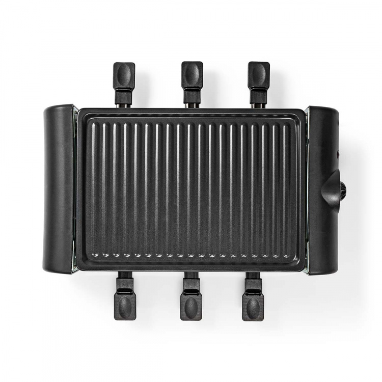 Nedis Gourmet / Raclette | Grill | 6 Personer | Spatel | Temperaturinställning | Non-stick beläggning | Rektangel