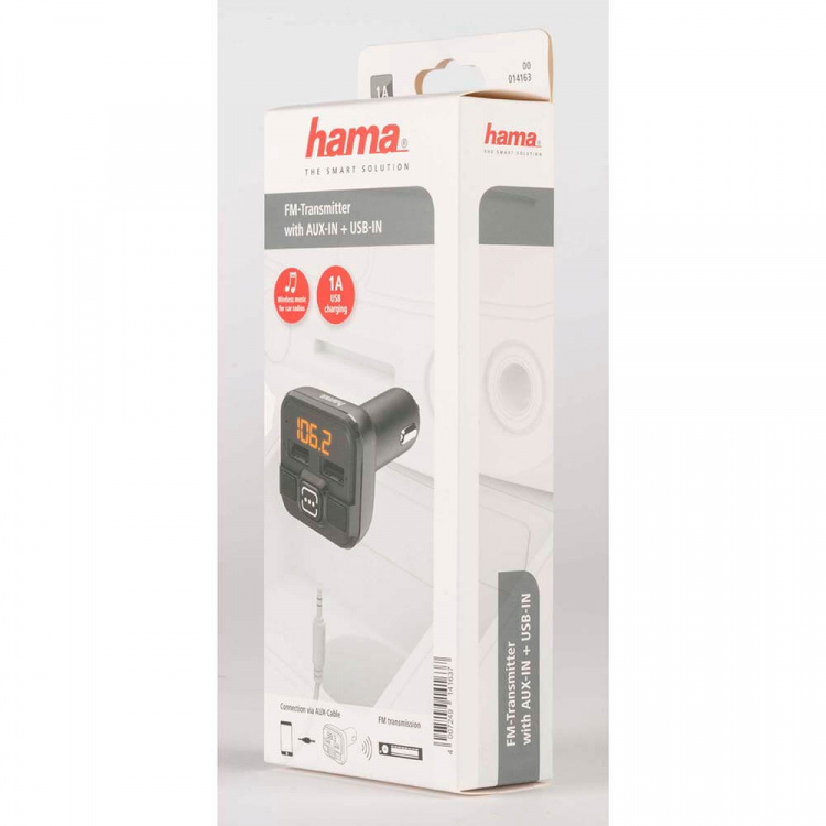 Hama FM-sändare AUX-IN och USB-IN Hama FM-sändare AUX-IN och USB-IN