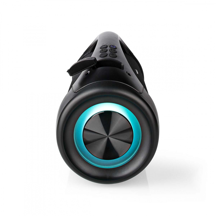 Nedis Bluetooth® Party Boombox | 6 timmar | 2.0 | 150 W | Uppspelning av media: AUX / USB | IPX5 | Synkroniseringsbar | Bärhandtag | Festljus | Svart
