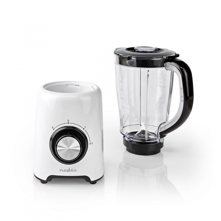 Nedis Blender | 800 W | 1.5 l | Plast | 2 hastighetsinställning | Vit Nedis Blender | 800 W | 1.5 l | Plast | 2 hastighetsinställning | Vit