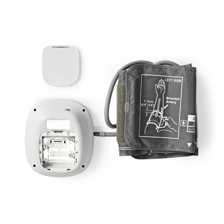 Nedis Blodtrycksmätare | Arm | LCD | 22 - 42 cm | Minnesplatser: 60 | Vit