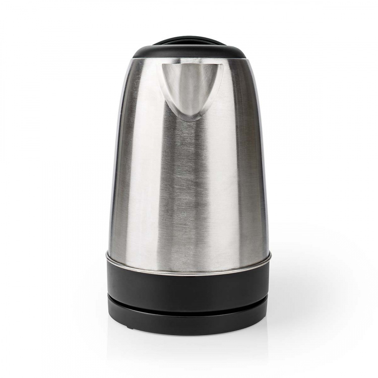 Nedis Vatten kokare | 1.7 l | Rostfritt stål | Aluminium / Svart | Roterbar 360 grader | Dolt värmeelement | Strix® kontroll | Koka-tort funktion Nedis Vatten kokare | 1.7 l | Rostfritt stål | Aluminium / Svart | Roterbar 360 grader | Dolt värmeelement | Strix® kontroll | Koka-tort funktion