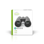 Nedis Binocular | Förstoring: 10 x | Objektivlinsdiameter: 42 mm | Synfält: 96 m | Resväska ingår | Svart