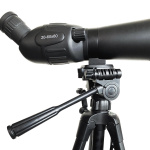 Nedis Spotting Scope | Förstoringsområde: 20-60 | Objektivlinsdiameter: 60 mm | Synfält: 38 m | Dioptrisk korrigering | Resväska ingår | Svart