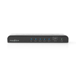 Nedis HDMI ™ Splitter | 4-Port port(s) | HDMI™ ingång | 4x HDMI™ Output | 4K@60Hz | 18 Gbps | Metall | Antracit