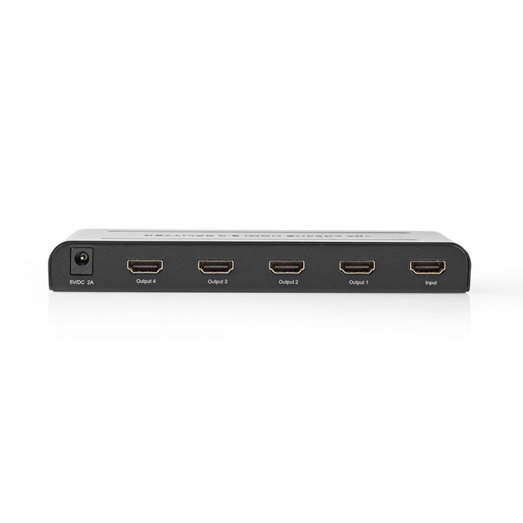 Nedis HDMI ™ Splitter | 4-Port port(s) | HDMI™ ingång | 4x HDMI™ Output | 4K@60Hz | 18 Gbps | Metall | Antracit