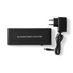 Nedis HDMI ™ Splitter | 4-Port port(s) | HDMI™ ingång | 4x HDMI™ Output | 4K@60Hz | 18 Gbps | Metall | Antracit