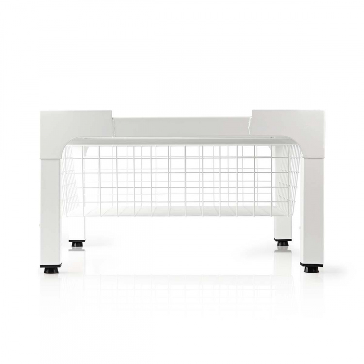 Nedis Stativ för Tvättmaskin och Torktumlare | Trådkorg | 200 kg | Vit