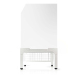 Nedis Stativ för Tvättmaskin och Torktumlare | Trådkorg | 200 kg | Vit