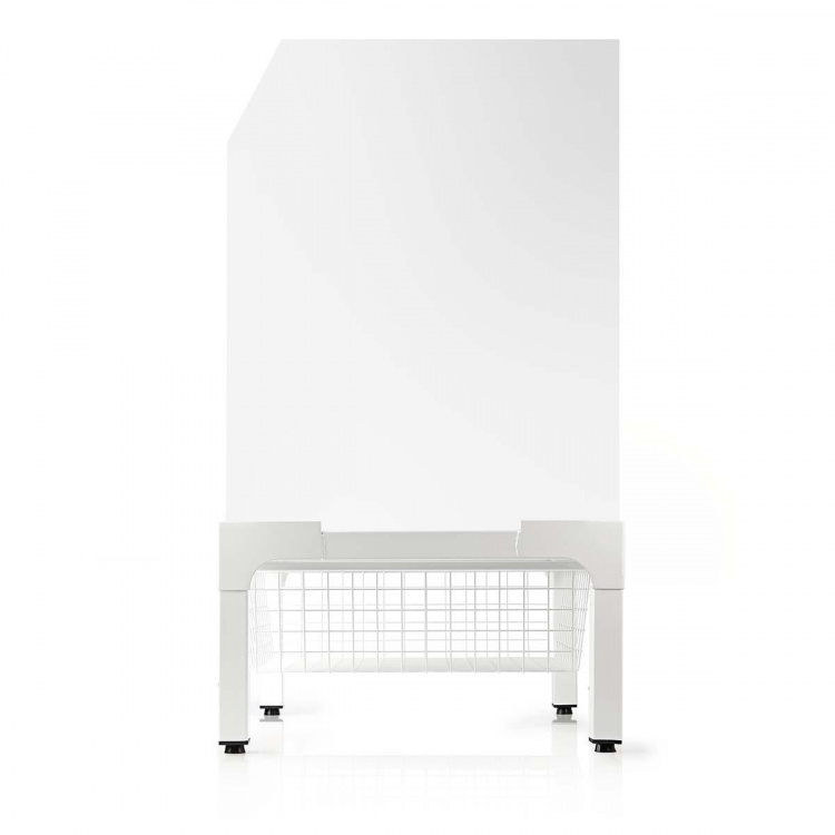 Nedis Stativ för Tvättmaskin och Torktumlare | Trådkorg | 200 kg | Vit