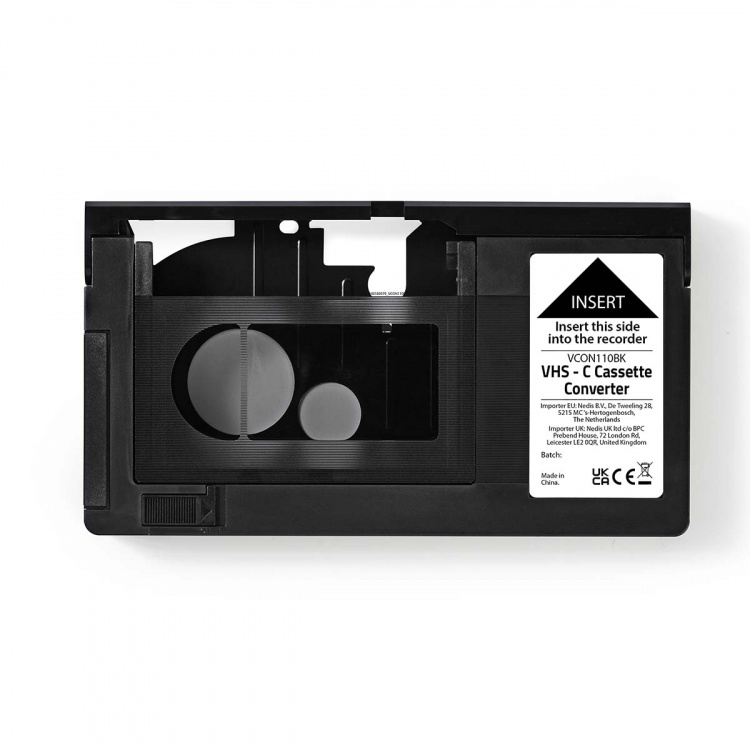 Nedis VHS Omvandlare | Omvandling: VHS-C till VHS | Plug and play | Svart