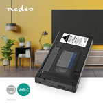 Nedis VHS Omvandlare | Omvandling: VHS-C till VHS | Plug and play | Svart