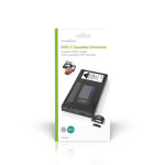 Nedis VHS Omvandlare | Omvandling: VHS-C till VHS | Plug and play | Svart