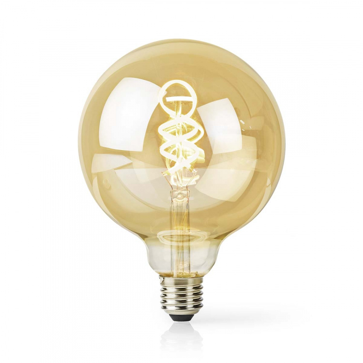 Nedis SmartLife LED vintage lampa | E27 | 360 lm | 4.90 W | Varm till cool vit | 1800 - 6500 K | Glas | Android™ / IOS | Globe | 1 st
