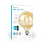 Nedis SmartLife LED vintage lampa | E27 | 360 lm | 4.90 W | Varm till cool vit | 1800 - 6500 K | Glas | Android™ / IOS | Globe | 1 st