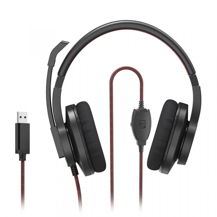 Hama Headset PC Office Stereo Over-Ear HS-USB400 V2 Svart Hama Headset PC Office Stereo Over-Ear HS-USB400 V2 Svart