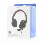Hama Headset PC Office Stereo Over-Ear HS-USB400 V2 Svart Hama Headset PC Office Stereo Over-Ear HS-USB400 V2 Svart