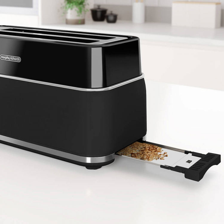 MORPHY RICHARDS Toaster Signature Long Slot Black