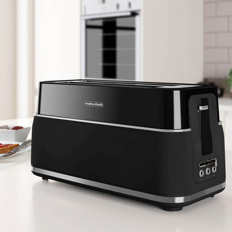 MORPHY RICHARDS Toaster Signature Long Slot Black