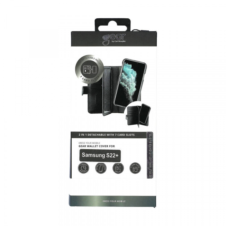 Gear Mobilfodral 2-i-1 7 Kortfack Svart - Samsung S22+ Gear Mobilfodral 2-i-1 7 Kortfack Svart - Samsung S22+