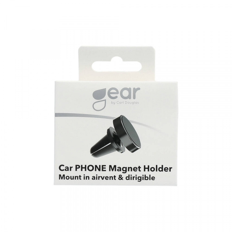 Gear Mobilhållare Magnetisk Svart Puck Monteras i Fläktgaller