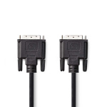 Nedis DVI-kabel | DVI-D 24+1-Pin Hane | DVI-D 24+1-Pin Hane | 1080p | Nickelplaterad | 10.0 m | Rak | PVC | Svart | Plastpåse