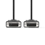 Nedis DVI-kabel | DVI-D 24+1-Pin Hane | DVI-D 24+1-Pin Hane | 2560x1600 | Nickelplaterad | 10.0 m | Rak | PVC | Svart | Kuvert