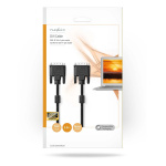 Nedis DVI-kabel | DVI-D 24+1-Pin Hane | DVI-D 24+1-Pin Hane | 2560x1600 | Nickelplaterad | 2.00 m | Rak | PVC | Svart | Kuvert