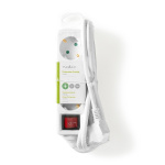 Nedis Gren kontakt | Jordad kontakt / Typ F (CEE 7/7) | 3-vägs | 1.50 m | 3680 W | 16 A | Typ av jordning: Sidkontakt | 230 V AC 50/60 Hz | Uttagsvinkel: 45 ° | H05VV-F 3G1.5mm² | På / av-knapp | Vit