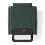 Nedis Våffeljärn | Belgiska våfflor | 22 x 12.5 cm | 1200 W | Automatisk temperaturkontroll | ABS / Aluminium