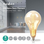 Nedis LED Glödlampa E27 | PS165 | 3.5 W | 120 lm | 1800 K | Dimbar | Med guld finish | Retrostil | 1 st Nedis LED Glödlampa E27 | PS165 | 3.5 W | 120 lm | 1800 K | Dimbar | Med guld finish | Retrostil | 1 st