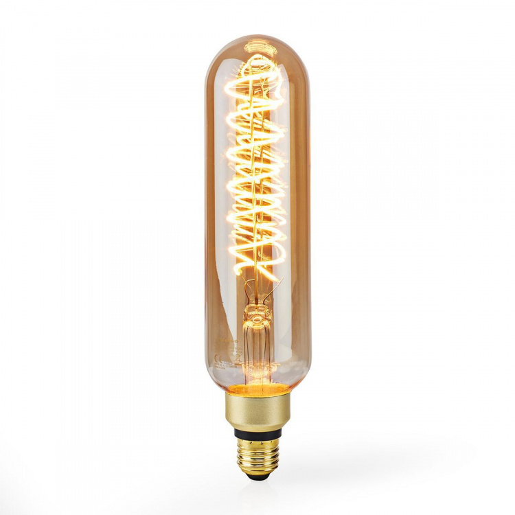 Nedis LED Glödlampa E27 | T65 | 8.5 W | 600 lm | 2000 K | Dimbar | Med guld finish | Retrostil | 1 st