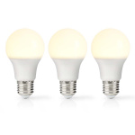 Nedis LED-lampa E27 | A60 | 4.9 W | 470 lm | 2700 K | Varm Vit | Retrostil | Matt | 3 st