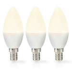 Nedis LED-lampa E14 | Ljus | 2.8 W | 250 lm | 2700 K | Varm Vit | Matt | 3 st