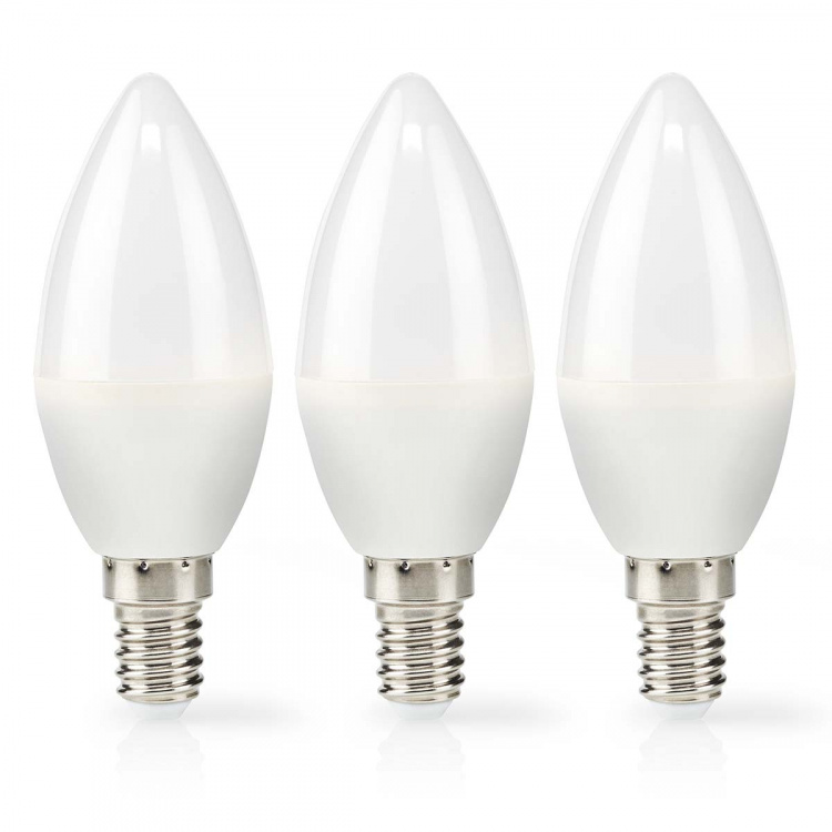 Nedis LED-lampa E14 | Ljus | 2.8 W | 250 lm | 2700 K | Varm Vit | Matt | 3 st
