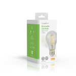 Nedis LED Glödlampa E27 | A60 | 7 W | 806 lm | 2700 | Dimbar | Varm Vit | Retrostil | 1 st