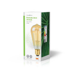 Nedis LED Glödlampa E27 | ST64 | 4.9 W | 470 lm | 2100 K | Dimbar | Extra varm vit | Retrostil | 1 st
