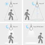 Nedis LED-lampa E27 | A60 | 4.9 W | 470 lm | 3000 K | Vit | Retrostil | Matt | Rörelsedetektor | 1 st